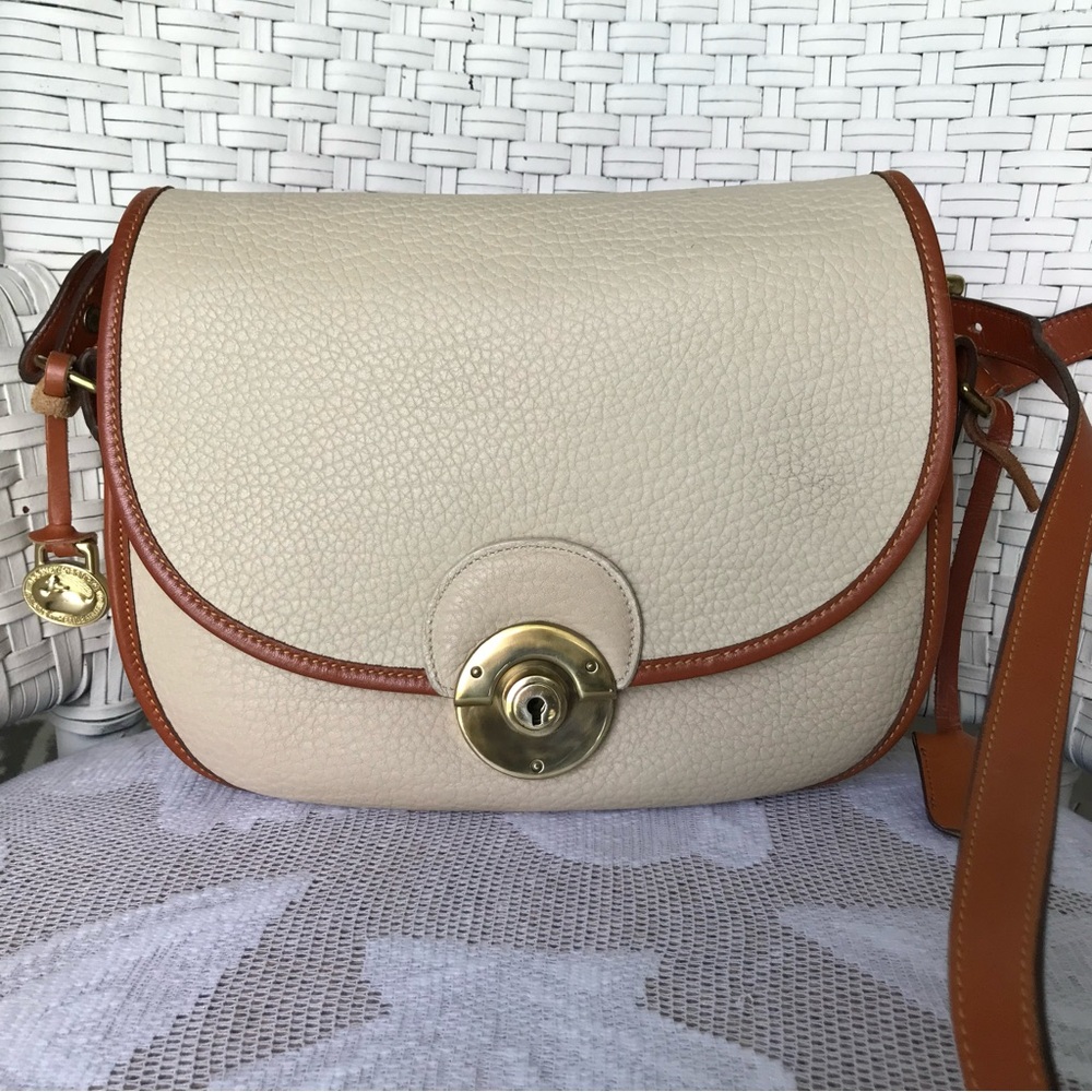 Vintage Dooney & Bourke Compartment Flap Bag